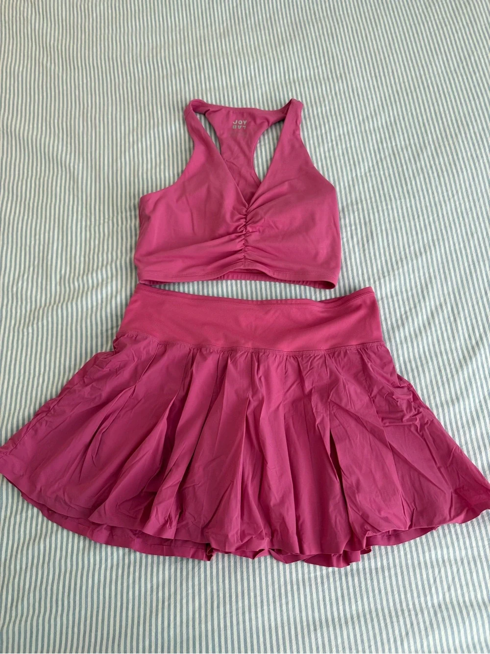 JoyLab Hot Pink Matching Set - skirt & top